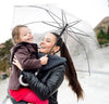 10PCS Transparent Umbrella Clear Dome Waterproof Semi-Automatic Umbrellas Party