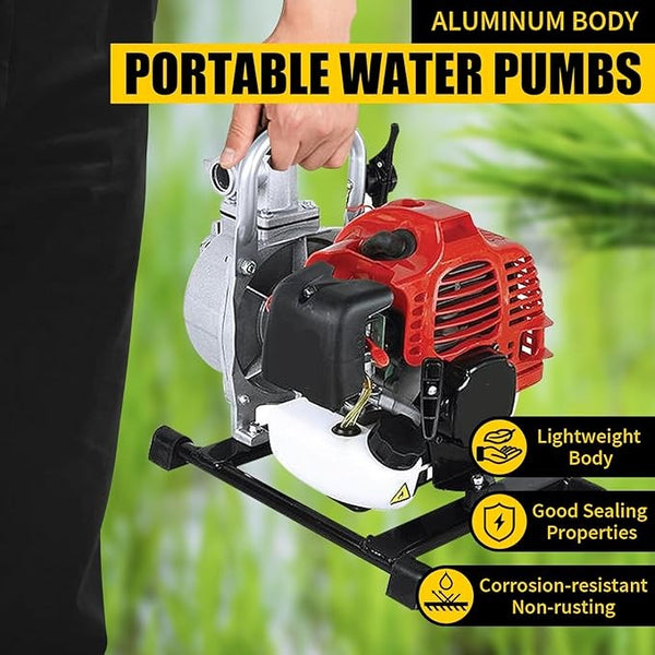 1 Inch 1.7HP Petrol High Flow Water Transfer Pump Irrigation Fire Petrol 42.5CC