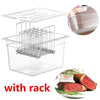 Sous Vide Container 12L Sous Vide Rack with Lid & Rack - BPA Free Complete Sous