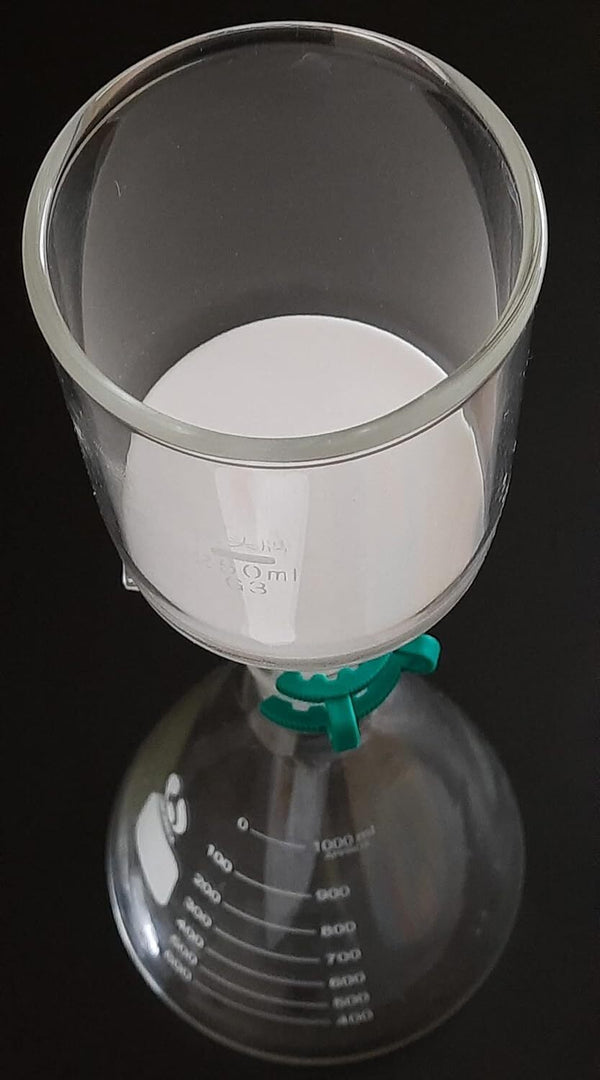 1000ml Glass Vacuum Suction Filter 350ml Buchner Funnel Kit Conical Flask Lab AU