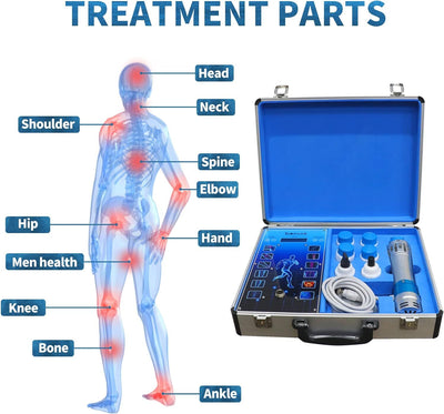Touch Screen Shockwave Therapy Machine With 7 Heads ED Treatment Pain Relief