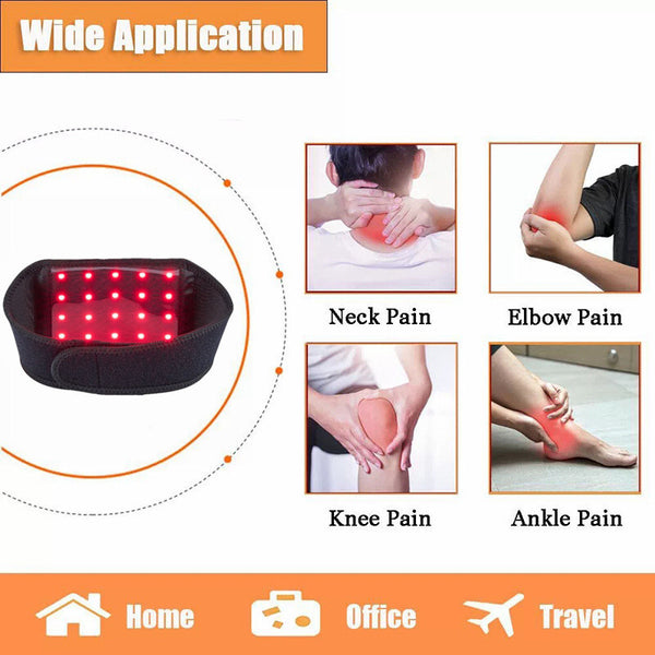 Red & Infrared Light Wrap for Neck 660nm Red & 850nm Near-Infrared Light Belt