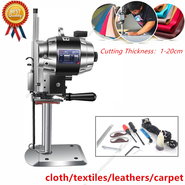 Electric Cloth Cutter Rotating  Fabric Cutting Machine 1-20cm Thick Cloth Cutter