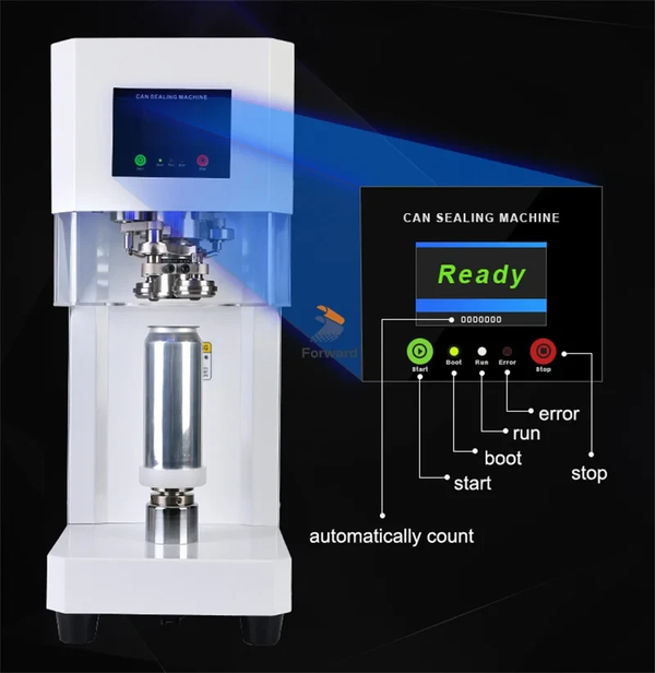 Automatic Can Sealer Machine with Counter Display Restaurants Beverage Stores