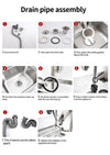 Utility Sink Free Standing Single Bowl Kitchen Sink Stainless Steel Sink AU