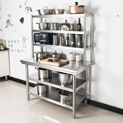 3Tier Commercial Kitchen Overshelf bench Top Stainless Steel for Prep&Work Table