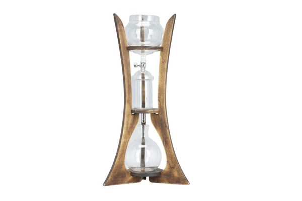 Ice Drip Glass Coffee Brew Pot Set Cold Brew Tower Coffee Maker Wooden 5-6 cup