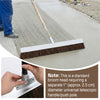 Aluminum Backed Concrete Broom 1220mm Concrete Broom for Driveways Wet Concrete