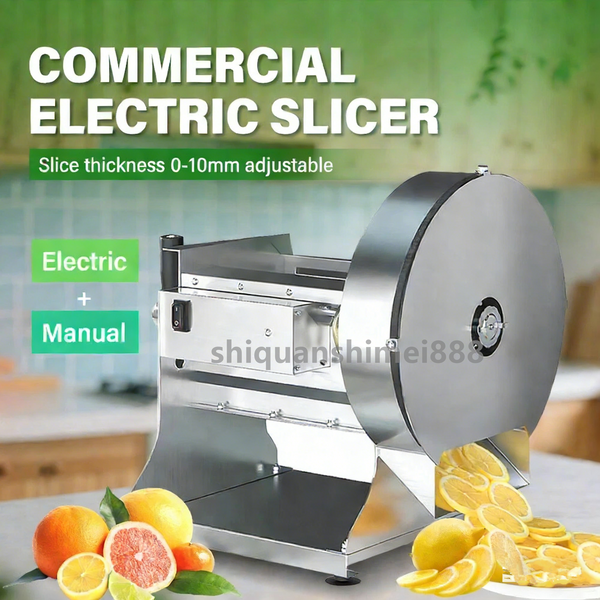 Electric Vegetable Slicer Commercial Fruit Slicing Machine Potato Slicer 0-10mm