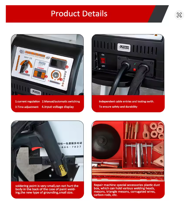 Vehicle Panel Spot Dent Puller Stud Welder Dent Repair Kit 5KW with Tool Cart AU