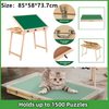 1500pcs Jigsaw Puzzle Table Adjustable Height&Up Puzzle Board w 4 Draws & Cover