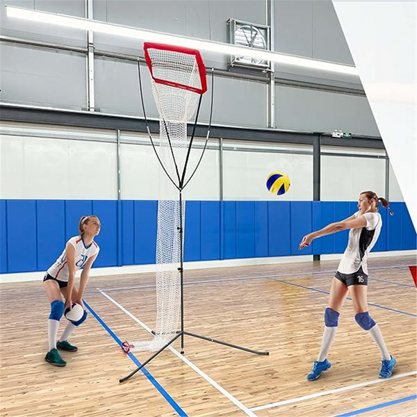 Volleyball Setter Trainer Net Adjustable Height Volleyball Target Net Rebounder