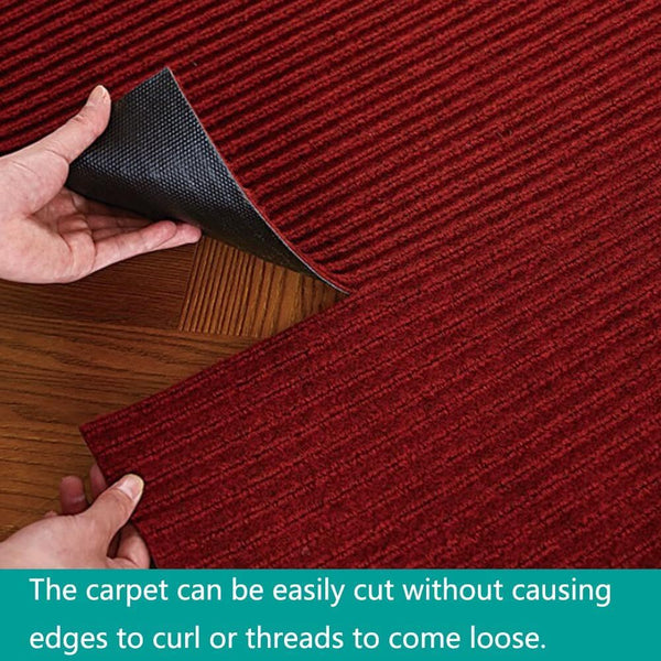 3’x10' Commercial Hallway Runner Rug Non-slip Rubber Door Mat Floor Carpet Rug