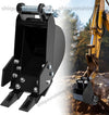 200mm Narrow Digging Bucket For Mini Excavators 7.87in Trenching Attachment