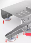 Bone Cutter Frozen Meat Slicer Manual Ribs Chicken Fish Chopper with Food Tray