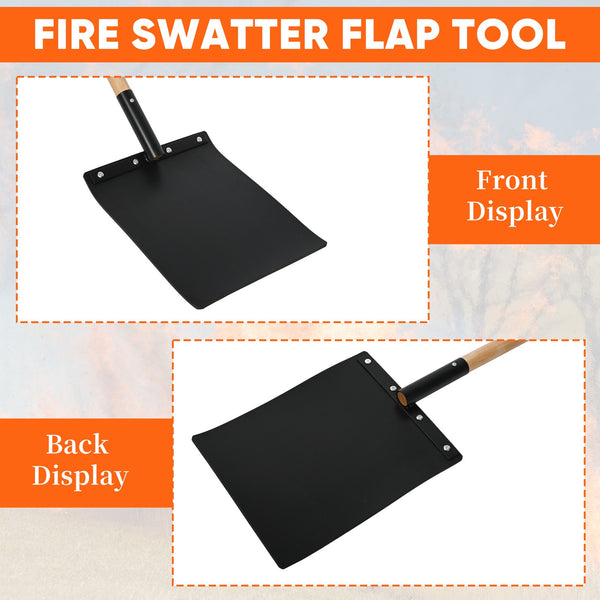 2PCS/set Fire Flapper Ergonomic Handle Fire-extinguishing Paddle Flame Tool
