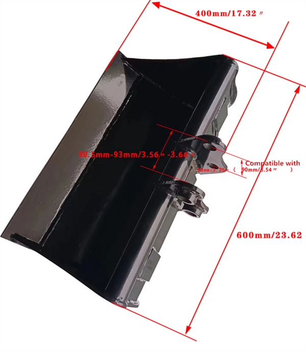 Excavator Attachment Soil Sieving Bucket Metal Wide Backhoe Rake for Mini Digger
