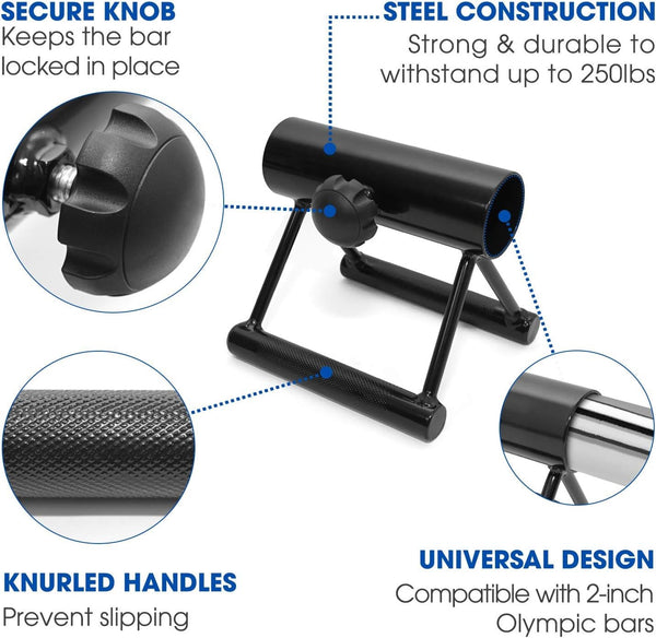 Portable Landmine Handle T Bar Row Handle for Barbell Landmine Attachments
