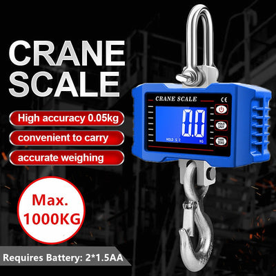 Digital Crane Scale Heavy Duty Hanging Scale Industria Crane Scale 2200lb/1000Kg