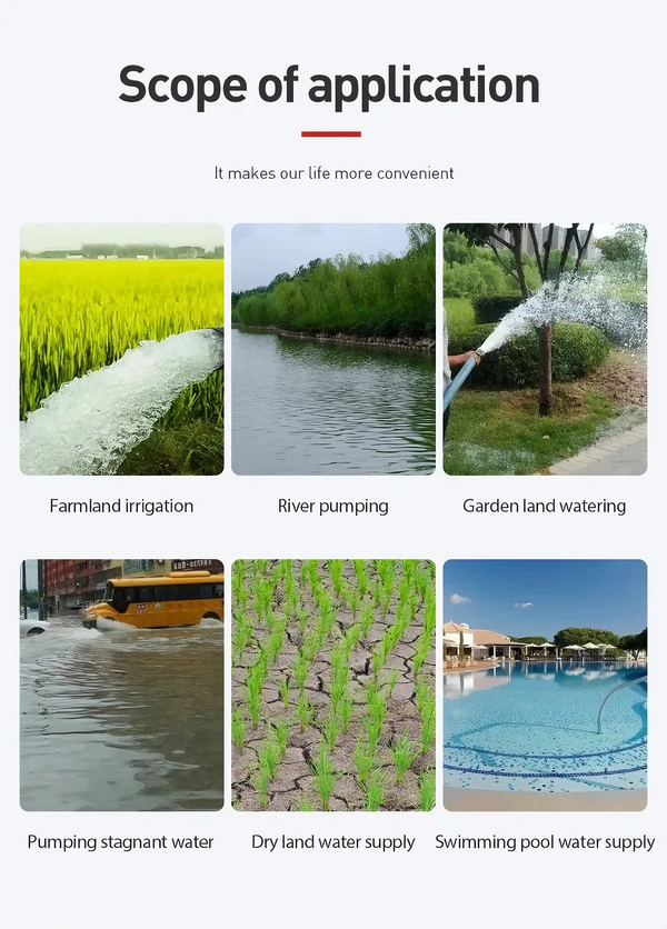 Solar Operated Agri Irrigation Booster Water Pump Farming Self-priming Transfer