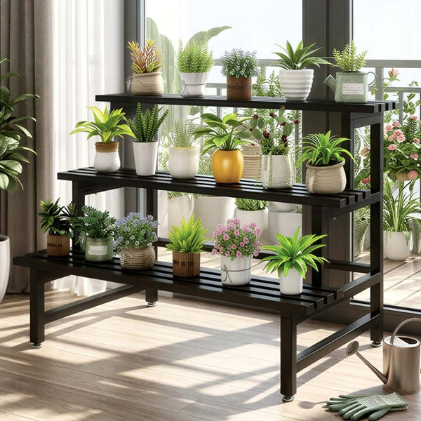 Metal Plant Stand Display Rack Flower Pot Shelving Organiser Decor Garden Patio
