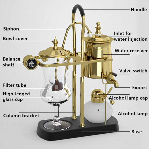 Balance Siphon Coffee Maker Belgium Brew Machine Vacuum Pot Coffee For Home Bar