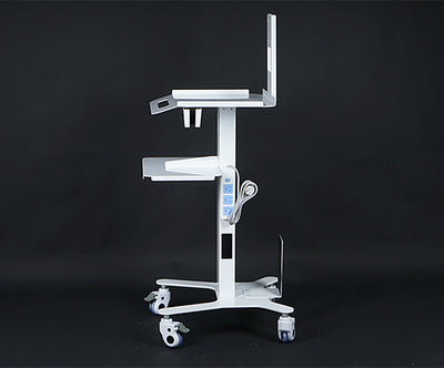 Medical Dental Lab Trolley Cart Intraoral Scanner Mobile Cart Clinic Laptop Rack