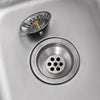 Free Standing Stainless Steel Vegetables Wash Basin Kitchen Sink with Bracket AU