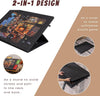1500Pcs  Portable Felt Puzzle Table Board with 6 Colorful Drawers Adjustable AU