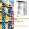 10x Metal Snack Hanging Strips Store Supermarket Shelf Merchandising Clip Strip