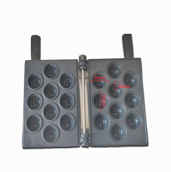 Walnut Waffle Machine Commercial Walnut Cookie Dessert Maker Snack Equipment
