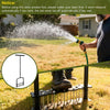 Manual Lawn Aerator Tool 14 Metal Spikes Grass Soil Aerator Ergonomic T-Handle