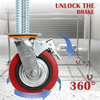 4 Pack 6" Adjustable Leveling Scaffolding Wheels Scaffolding Caster 79cm Long AU