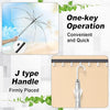10PCS Transparent Umbrella Clear Dome Waterproof Semi-Automatic Umbrellas Party