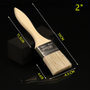 36pcs 2 Inch Chip Paint Brush DIY Art Varnishes Touchups Brushes Wooden Handle