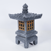 Garden Ornament Lamp Pagoda Sculpture Zen Palace Lantern Outdoor Decor Light