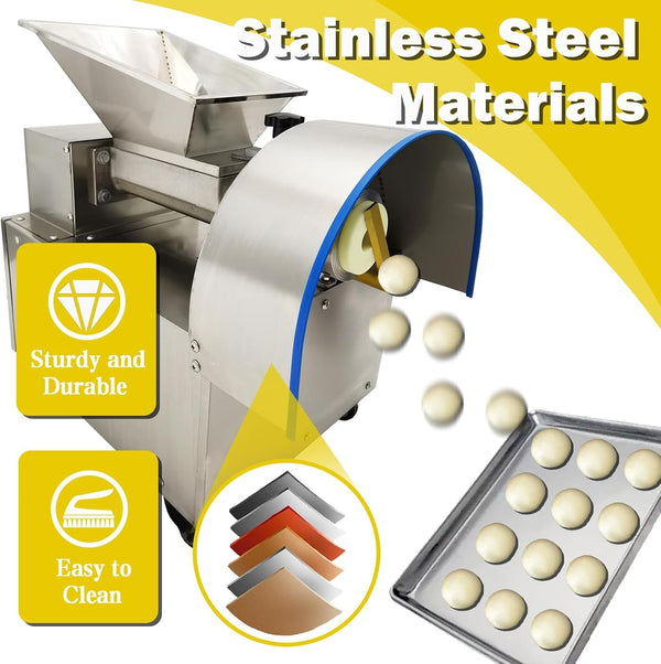 Commercial Dough Divider Electric Quantitative Dough Cutter 300g with 14 Molds