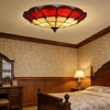 Retro Tiffany Style Ceiling Light 30CM Glass Lamp Fixture Dining Room Bedroom