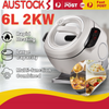 6L Smart Rice Cooker Automatic Stir-frying Machine W/ Ball Kettle Liner 2KW AU