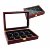 8 Slots Lighter Storage Box Wood Lighter Display Dustproof Case Fashion Gift