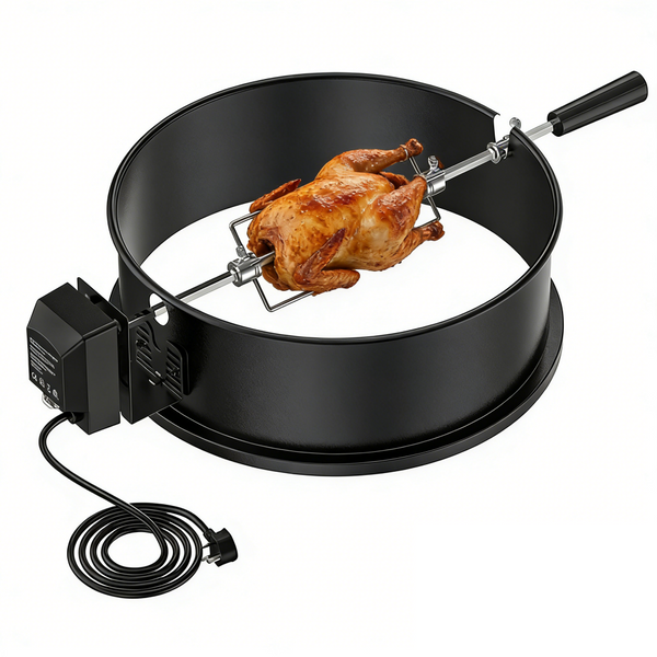 57cm Kettle Rotisserie Heavy-duty Electric Motor Charcoal Kettle Rotisserie Kit