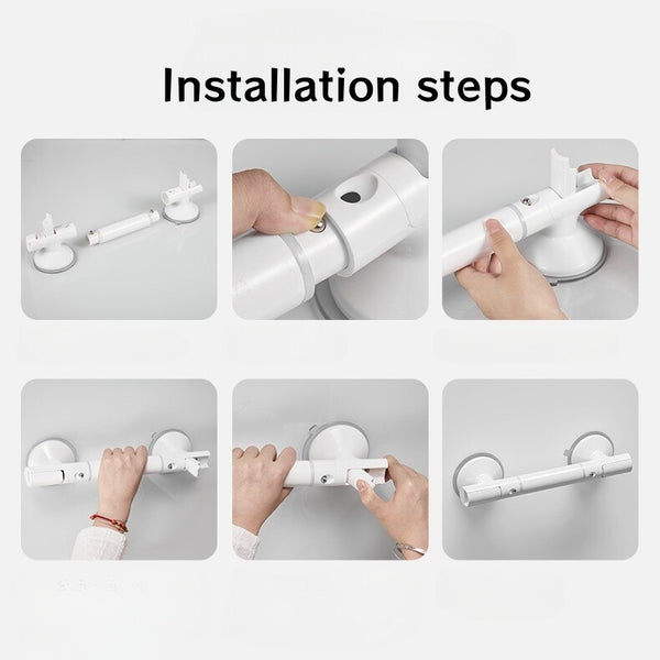 Shower Grab Bars Showers Suction Grab Bar Removable Bath Handrails Drill Free