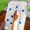 Magnetic Soccer Football Coach Board Portable Clipboard Tactical Board Kit