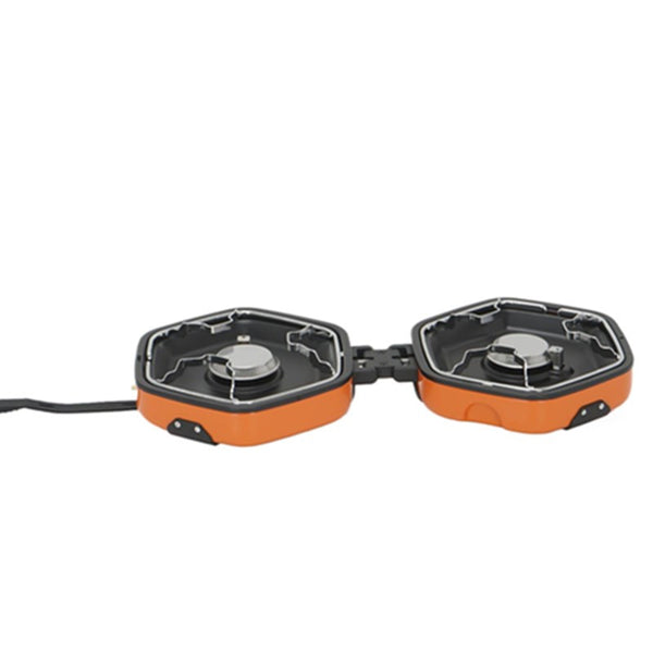 Outdoor Camping Portable Gas Stove Adjustable 2 Burners Foldable With Carry Bag