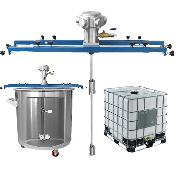 Pneumatic IBC Paint Mixer IBC Drum Coat Mixer Bracket Stirring Agitator 0-1000L