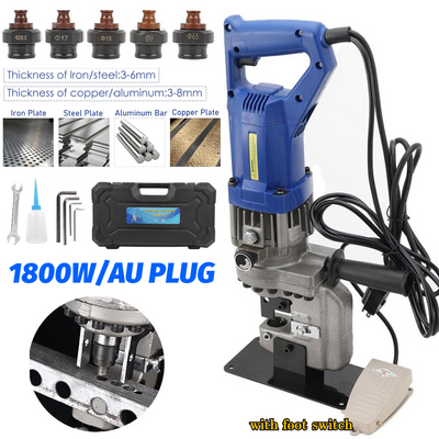 10T Electric Hydraulic Hole Puncher Metal for Angle Iron Aluminum Copper Plate