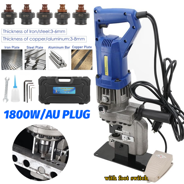 10T Electric Hydraulic Hole Puncher Metal for Angle Iron Aluminum Copper Plate