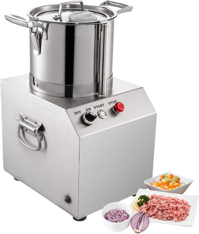Commercial Food Processor Fritter Machine 1500W 10L Stainless Steel Meat Mincer