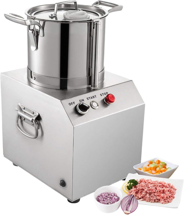 Commercial Food Processor Fritter Machine 1500W 10L Stainless Steel Meat Mincer