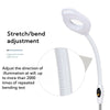 16x Gooseneck Magnifying Floor Lamp Glass Led Adjustable Floor Lamp Rolling Base